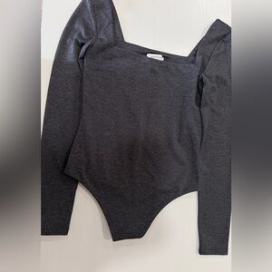 Aritzia Charcoal Long Sleeve Top
